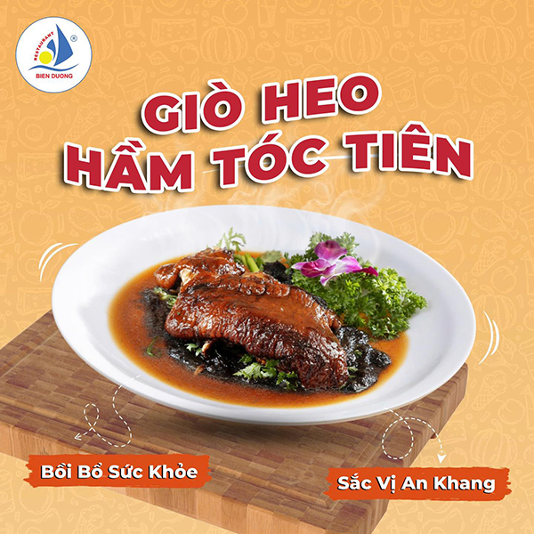 Giò heo hầm tóc tiên